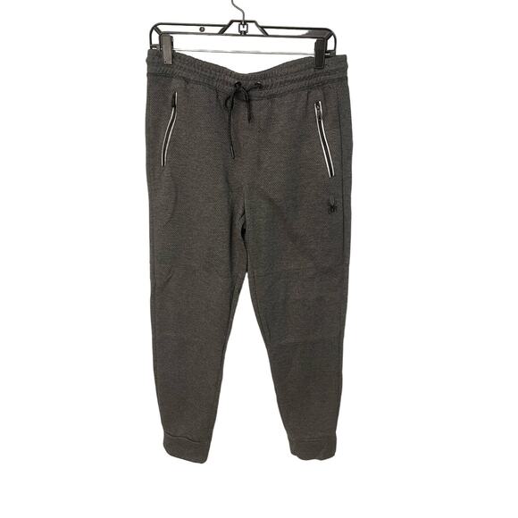 Spyder Active gray drawstring stretch athletic sweat pants women's medium - Picture 1 of 4